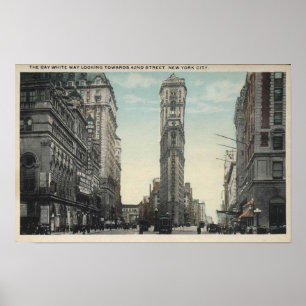 Poster Gay White Way, Times Square NYC 1920
