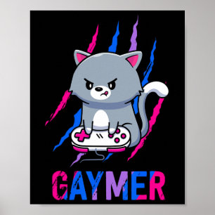 Poster Gaymer Biual - Orgulho de Geek Lgbt - Ampliação do