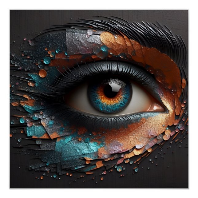 Pôster Gaze da Elegância - Magia da AI (Frente)