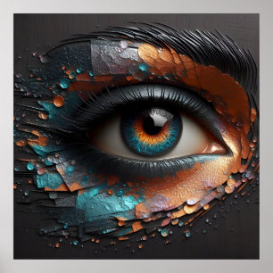 Poster Gaze da Elegância - Magia da AI