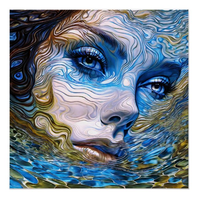 Pôster "Gaze De Aço" - Mulheres Na Água (Frente)