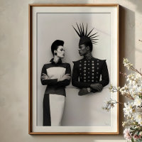 Gaze Intensa: Avant-Garde Fashion Duo Retrato