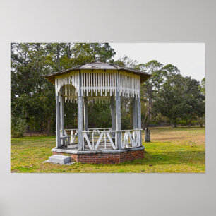 Poster Gazebo in Old St. Joseph Cemetery, Florida