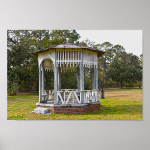 Poster Gazebo in Old St. Joseph Cemetery, Florida