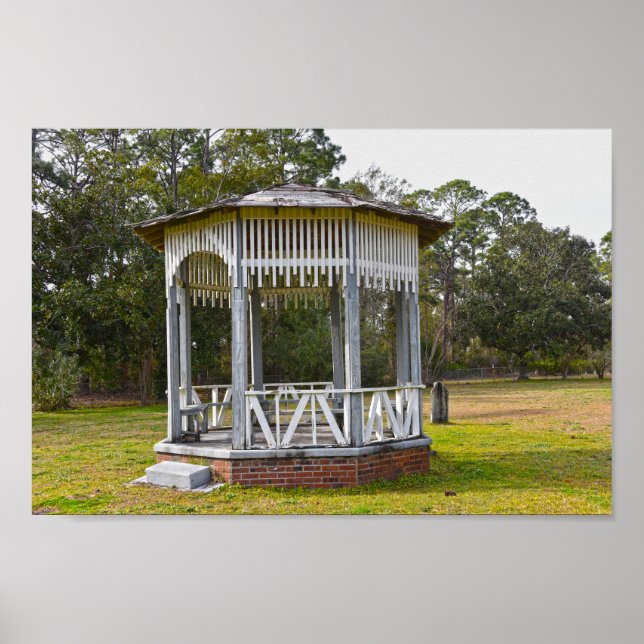 Poster Gazebo in Old St. Joseph Cemetery, Florida (Frente)