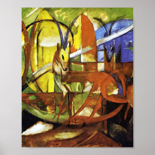 Poster Gazela de Franz Marc