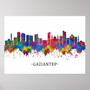 Poster Gaziantep Turkey Skyline