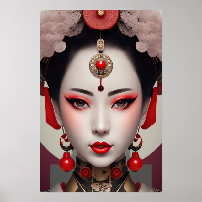 Poster Gazing Geisha (Frente)