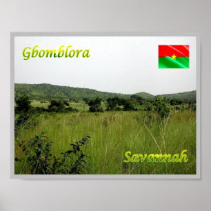 Poster Gbomblora - Savannah -