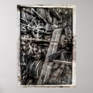 Poster GEARAGE DO BALDE Dourado DREDGE - ALASKA