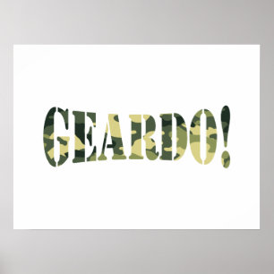 POSTER GEARDO! CAMO/CAMOUFLAGE
