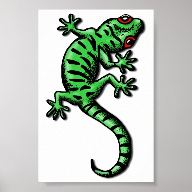 Pôster gecko (Frente)