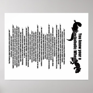 Poster Geckoholic