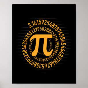 Poster Geek De Nerd De Matemática Pi Day 3.1415 Irraciona