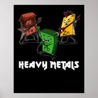 Geek de Nerd de Metais Pesados da Science Chemistr