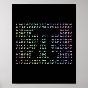 Poster Geek Matemático Legal Do Nerd Engraçado Pi Dia 3.1