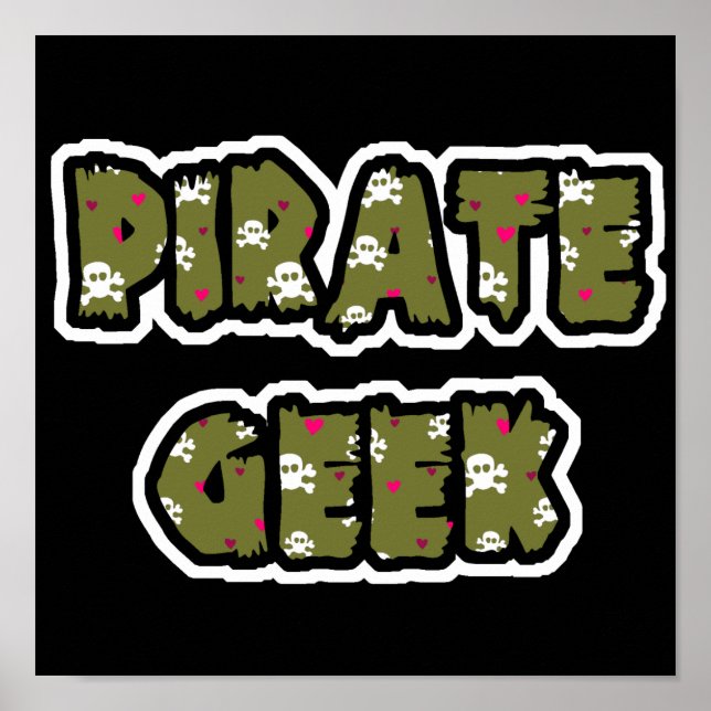 Pôster Geek Pirata (Frente)