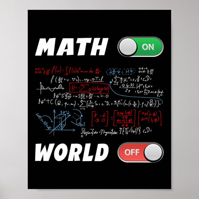 Poster Geeks Matemáticos Pi Day Math No Mundo Incrível Ne (Frente)