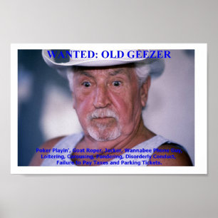 Poster Geezer idoso
