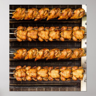 Poster Geflügel Grill Küchen