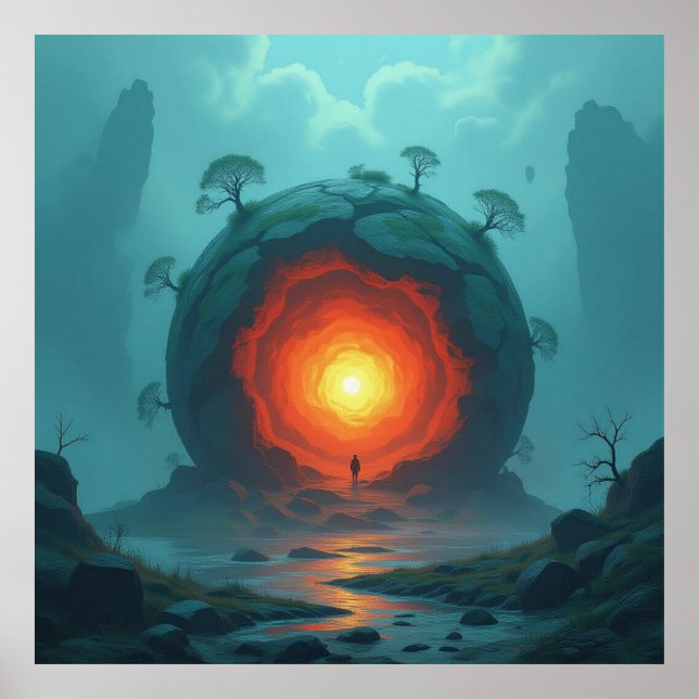 Poster Geheimnisvoller Erdkern  Das Herz unseres Planeten (Frente)