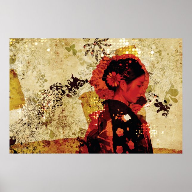 Pôster geisha (Frente)