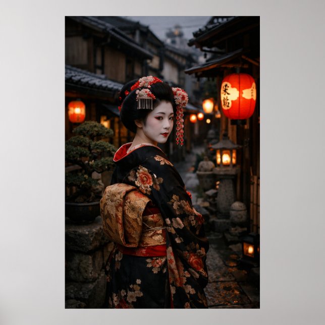 Poster Geisha in Kyoto (Frente)