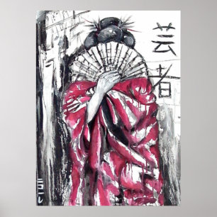 Pôster Geisha - The Artist - Art Print