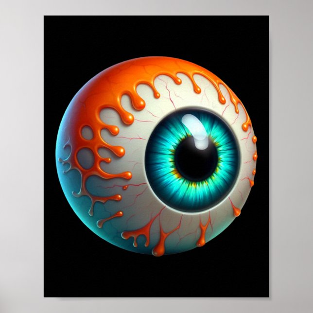 Poster Geleia Humana Assustadora Halloween Engraçado Preg (Frente)