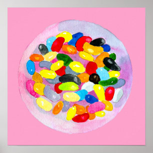 Poster Geleias doces e coloridas