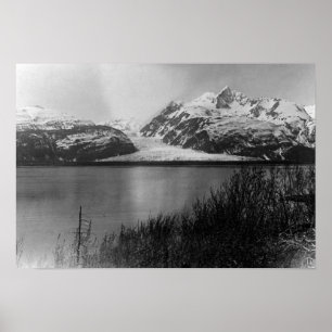Poster Geleira de Davidson na fotografia de Alaska