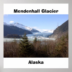Pôster Geleira de Mendenhall, Alaska