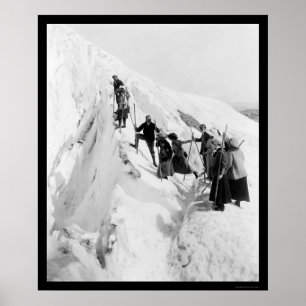 Pôster Geleira do paraíso que escala 1921