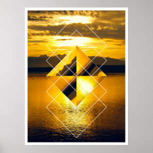 Poster Geleira NP geométrica