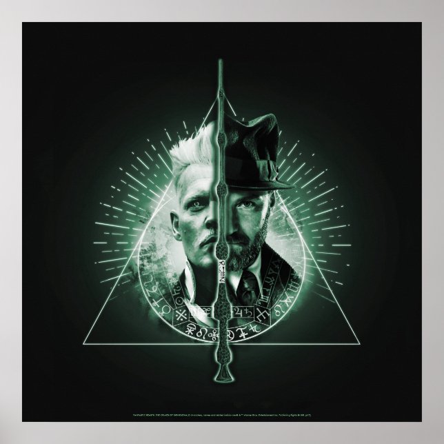 Poster GELLERT GRINDELWALD™ Versus Dumbledore (Frente)