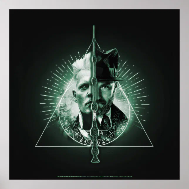 Poster GELLERT GRINDELWALD™ Versus Dumbledore | Zazzle Brasil