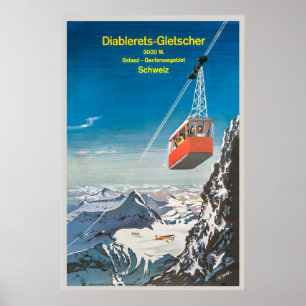 Poster Gelo Diablerets Alpes Berneses Suíça