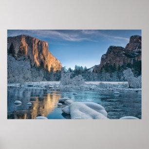 Poster Gelo e neve Gelo virgem no Vale do Yosemite