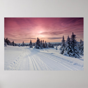 Poster Gelo e neve   Lillehammer, Noruega