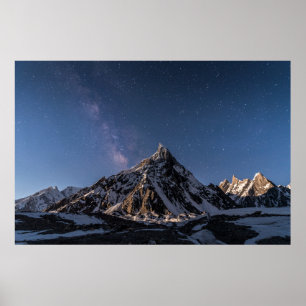 Poster Gelo e neve Via Látea Baltoro Glacier, Paquistão