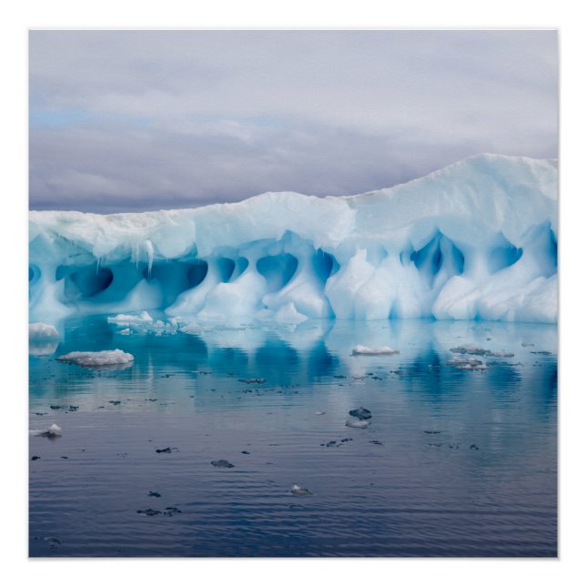 Pôster Gelo na Antártica (Frente)