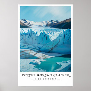 Poster Gelo Perito Moreno Argentina Arte, Patagônia