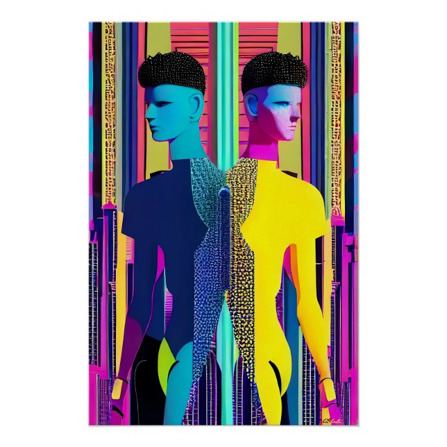 Pôster Gêmeos de concentração (Frente)