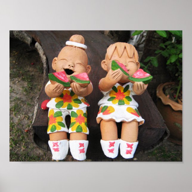 Pôster Gêmeos Felizes ハ ー か わ い い (Frente)