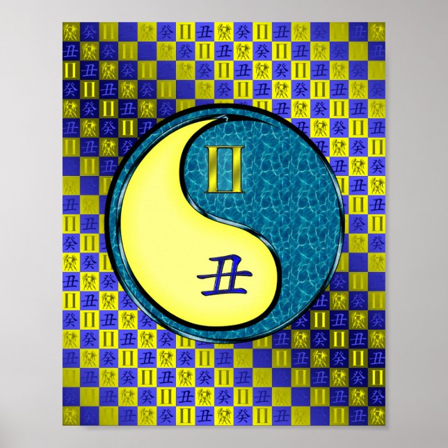 Poster Gemini e Água Ox (Frente)