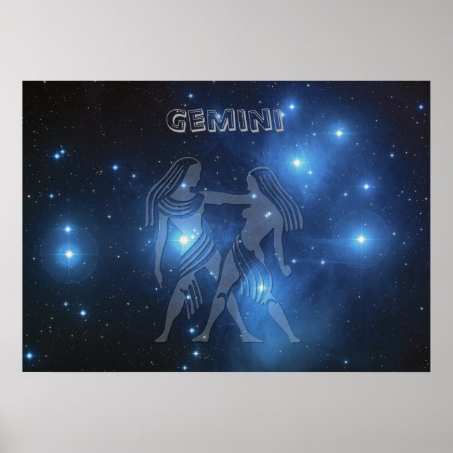 Poster Gemini transparente (Frente)