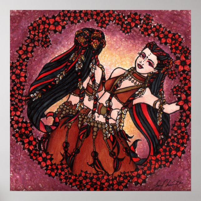 Pôster Gemini Tribal Belly Dance (Frente)