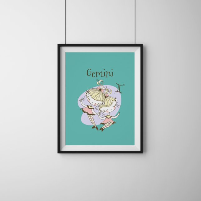 Poster Gemini Twin Girls (Criador carregado)