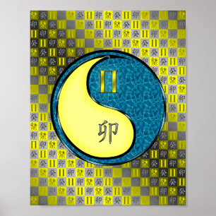 Poster Gemini & Water Rabbit