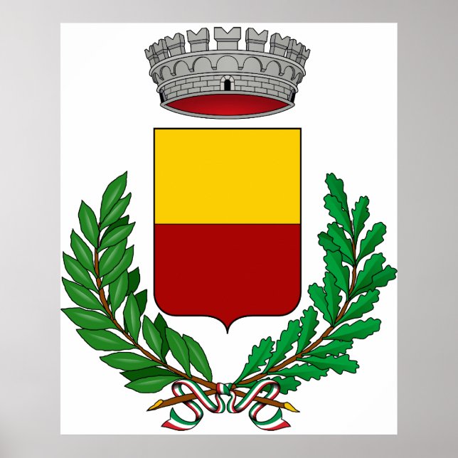 Poster Gemona del Friuli Stemma, Italy (Frente)